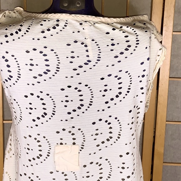 Free People Cream Lace Cotton Sleeveless Beach Cover Up Size Small - Picture 7 of 11